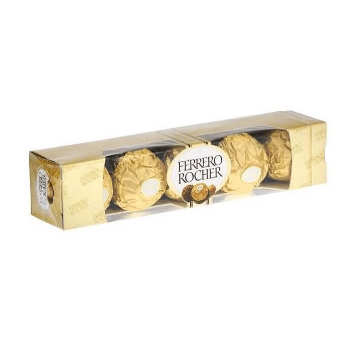Box of 5 Ferrero Rocher chocolates — Sweet Valentine Add-On | Floristella