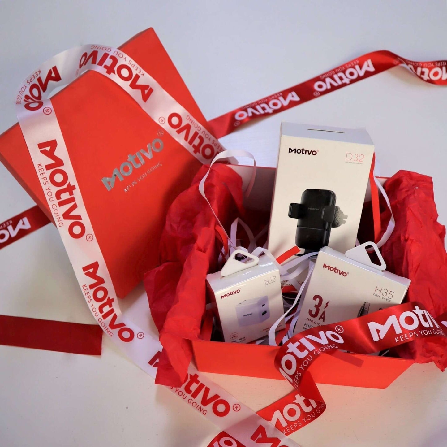 Gift Bundle 14 -- Power Adapter w/ Type C Port, Wireless Car Charger & Type C to Lightning