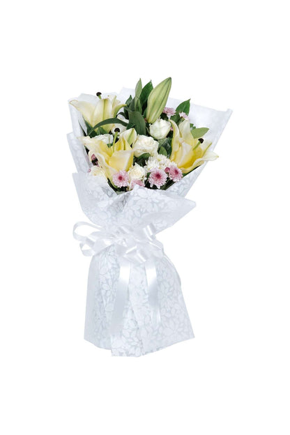 Lilies and white roses - Floristella