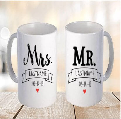 Mr. And Mrs. Couple Mug - Floristella