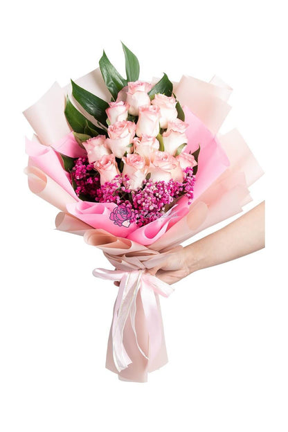 Pink Puff - Valentines Bouquet - Floristella