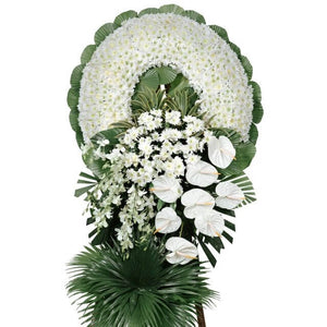 Round Condolence Flowers - Floristella